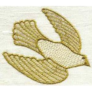 Golden Dove Embroidery Design